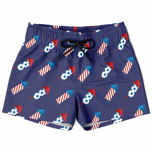 Boys Firework Rocket Quick Drying Swim Trunks