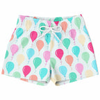 Boys Colorful Birthday Balloon Quick Drying Swim Trunks