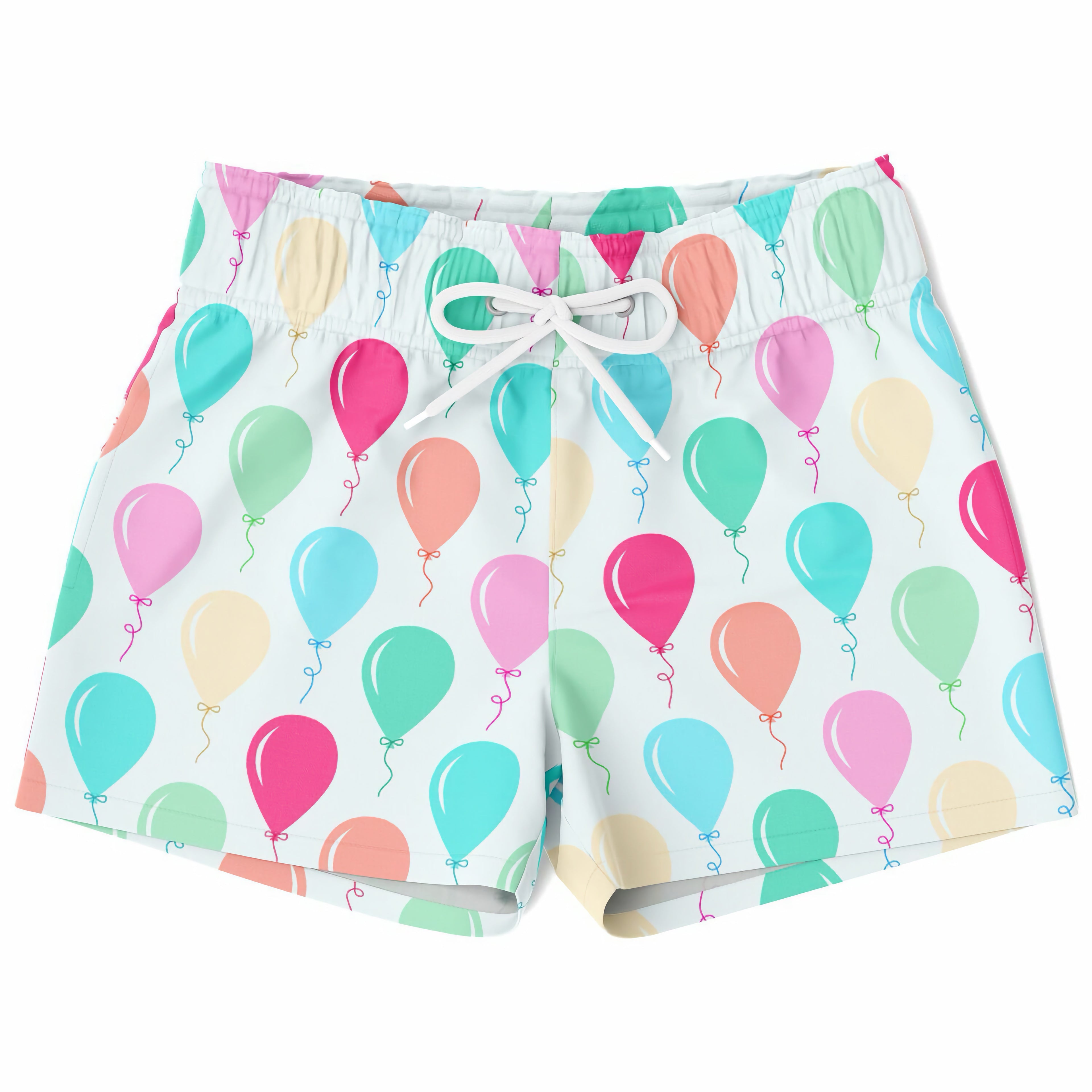 Boys Colorful Birthday Balloon Quick Drying Swim Trunks