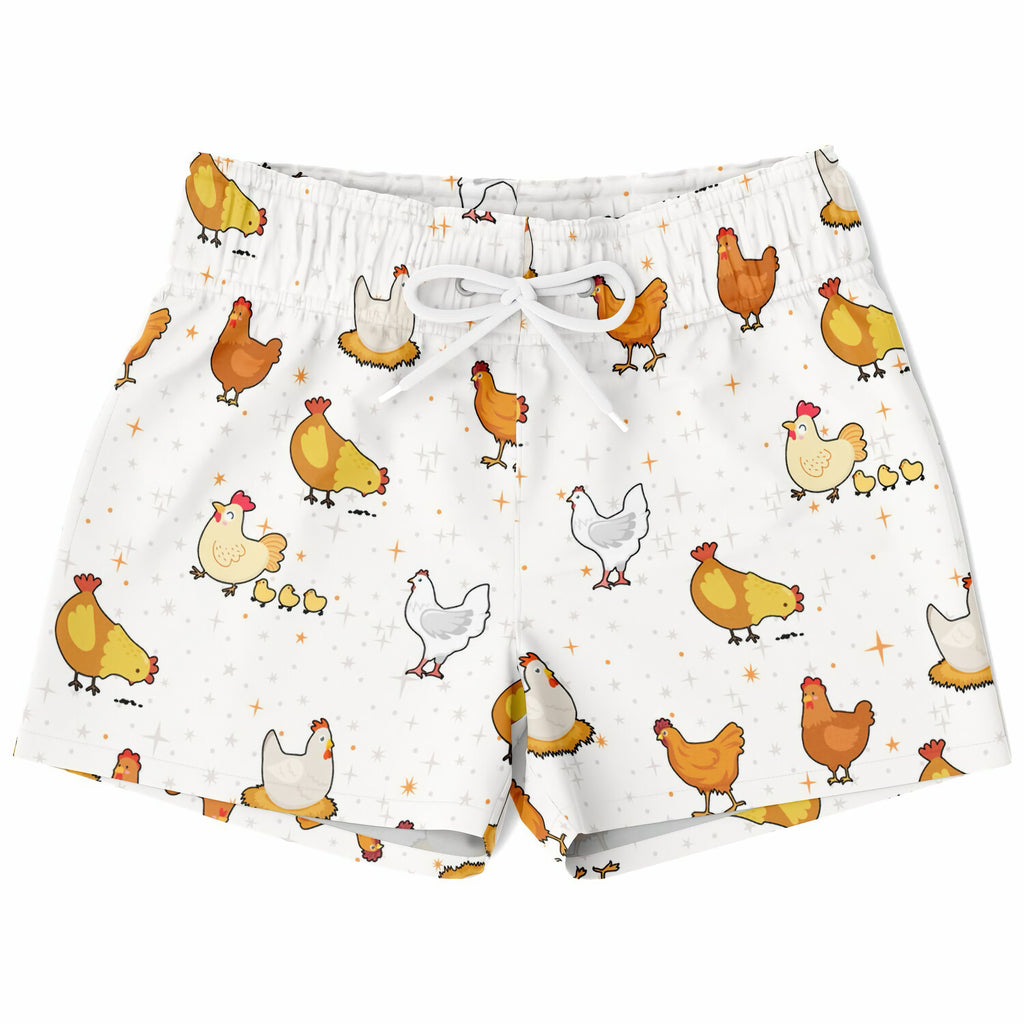 Boys Chicken Pattern Quick Drying Swim Trunks