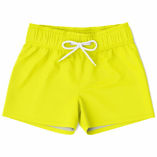 Boys Yellow Quick Drying Swim Trunks