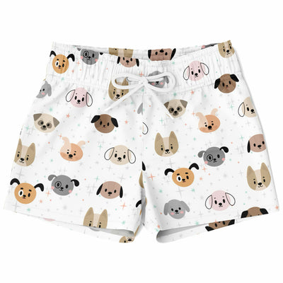 Boys Dog Face Quick Drying Swim Trunks
