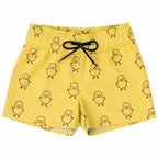 Boys Yellow Rubber Duck Quick Drying Swim Trunks