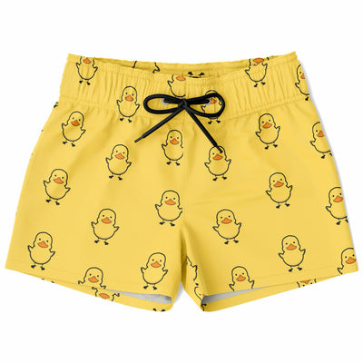 Boys Yellow Rubber Duck Quick Drying Swim Trunks