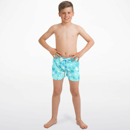 Boys Seashell & Starfish Quick Drying Swim Trunks