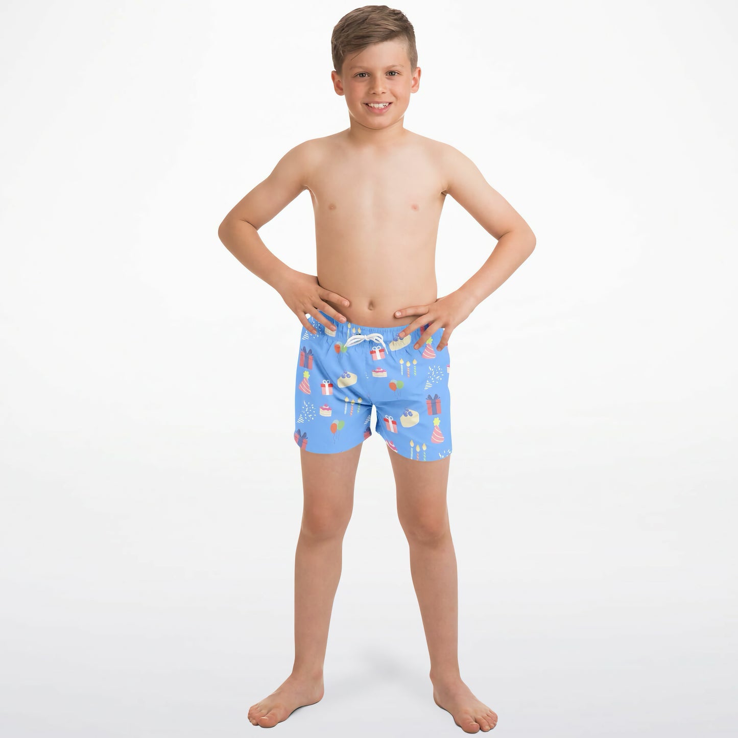 Boys Birthday Party Quick Drying Swim Trunks