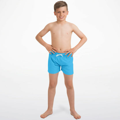Boys Sky Blue Quick Drying Swim Trunks