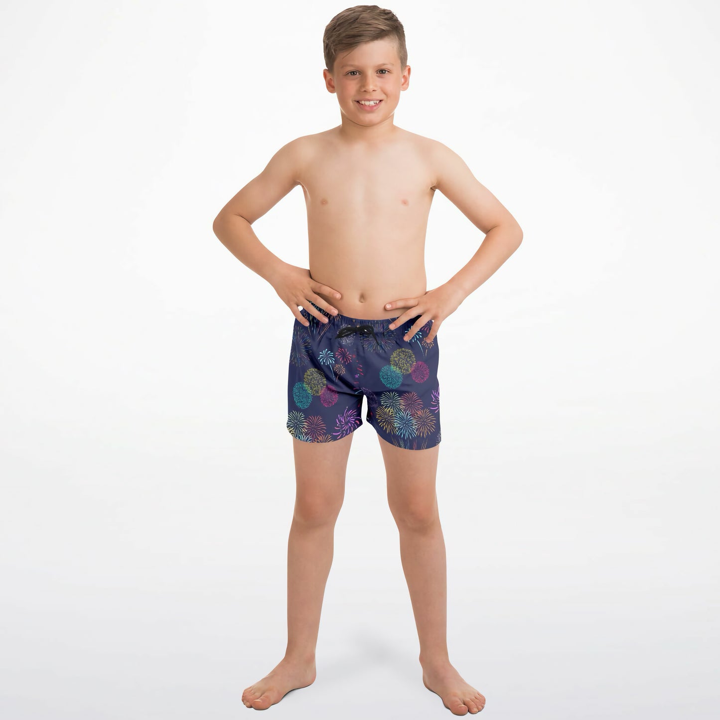 Boys Fireworks Quick Drying Swim Trunks