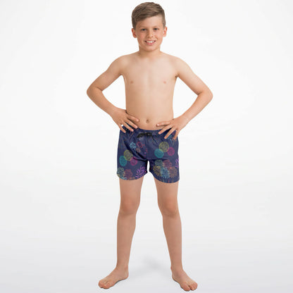 Boys Fireworks Quick Drying Swim Trunks