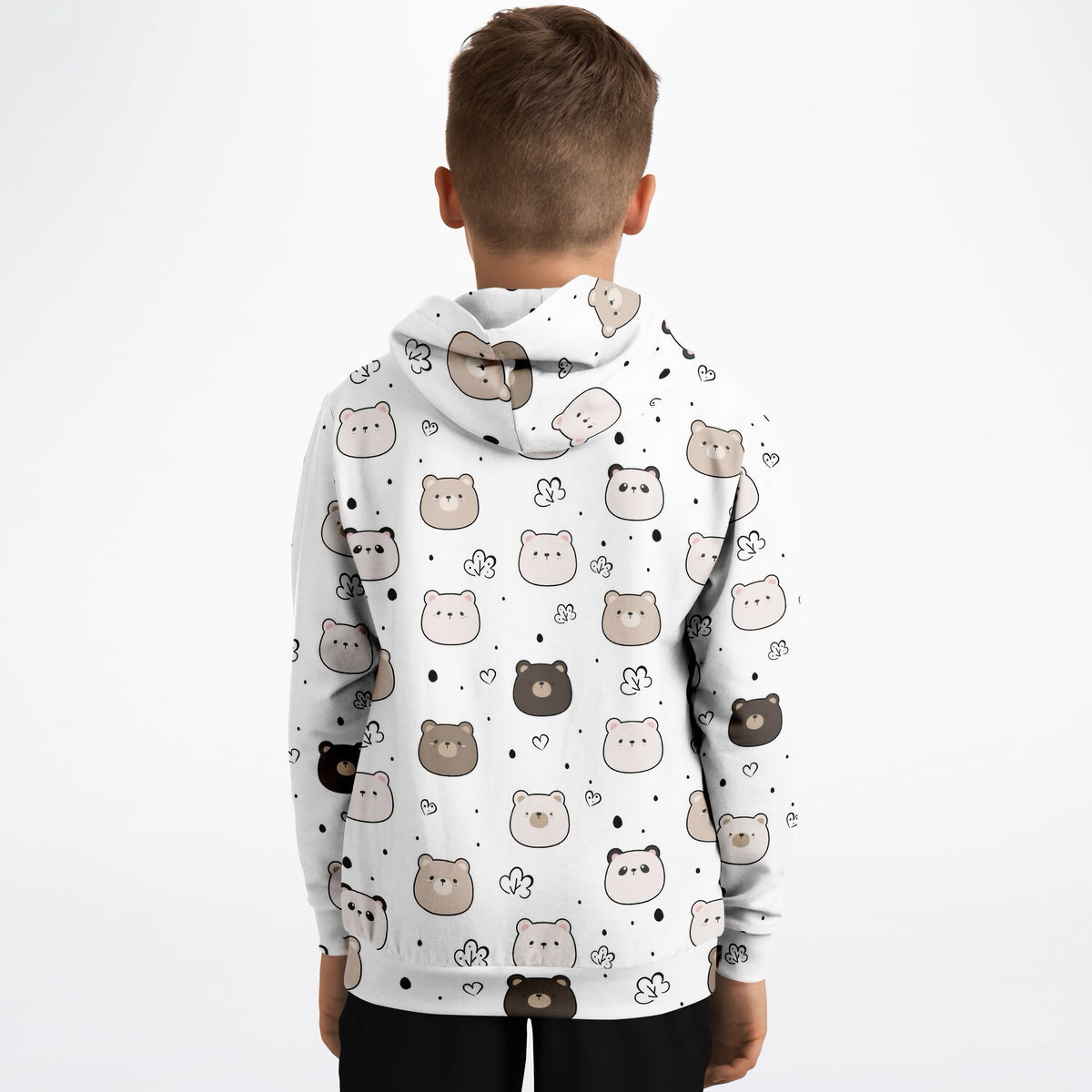 Kids Cute Bear & Panda Hoodie – Ultra Comfy & Stretchy, Cozy Fleece or Lightweight Sports Fabric, Double-Layer Hood & Kangaroo Pocket