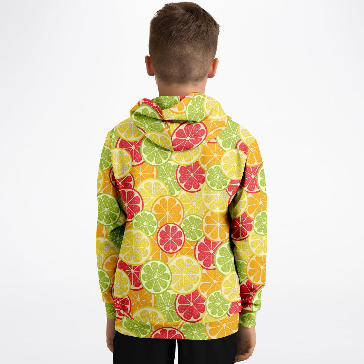 Kids Citrus Fruit Hoodie – Ultra Comfy & Stretchy, Cozy Fleece or Lightweight Sports Fabric, Double-Layer Hood & Kangaroo Pocket