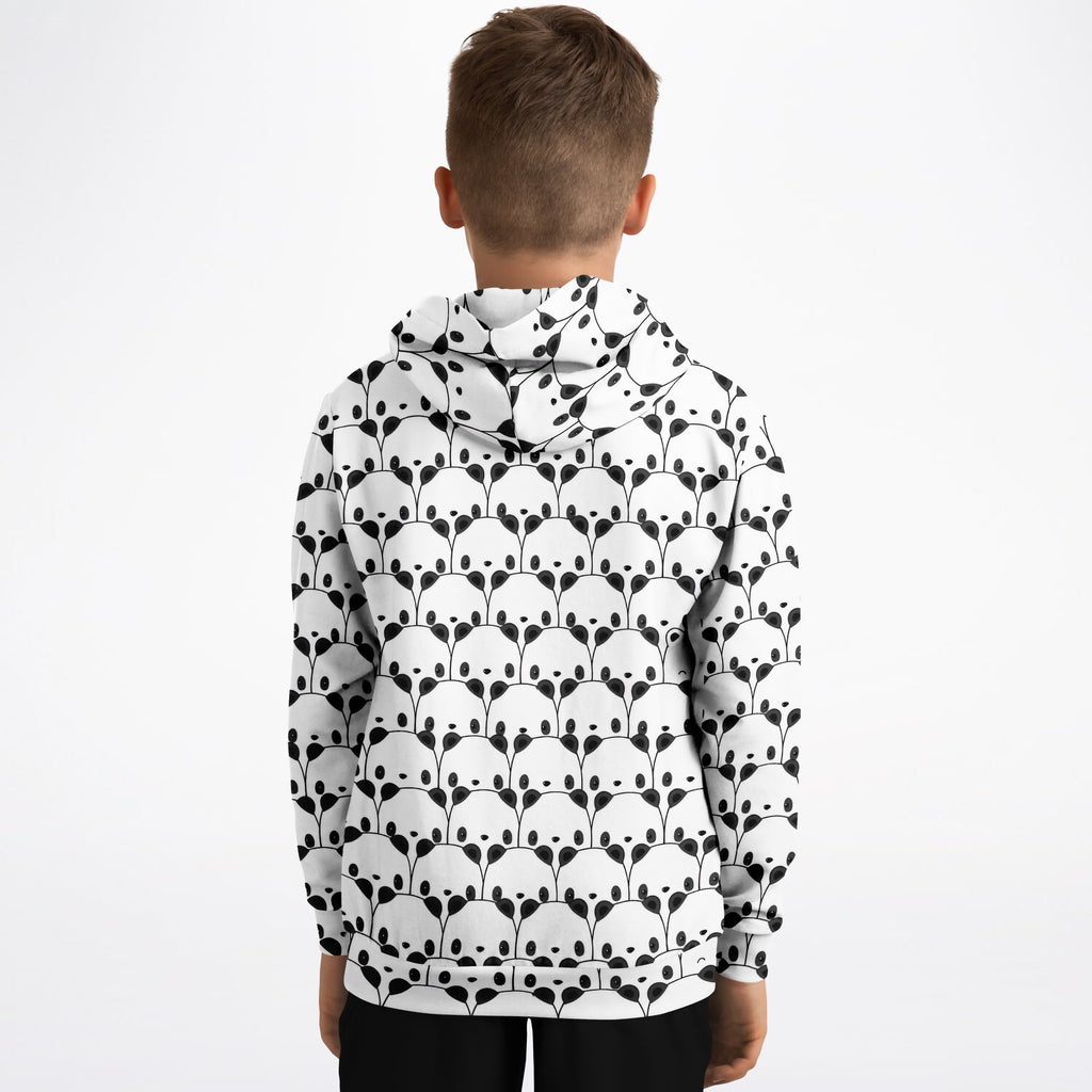 Kids Panda Face Hoodie – Ultra Comfy & Stretchy, Cozy Fleece or Lightweight Sports Fabric, Double-Layer Hood & Kangaroo Pocket
