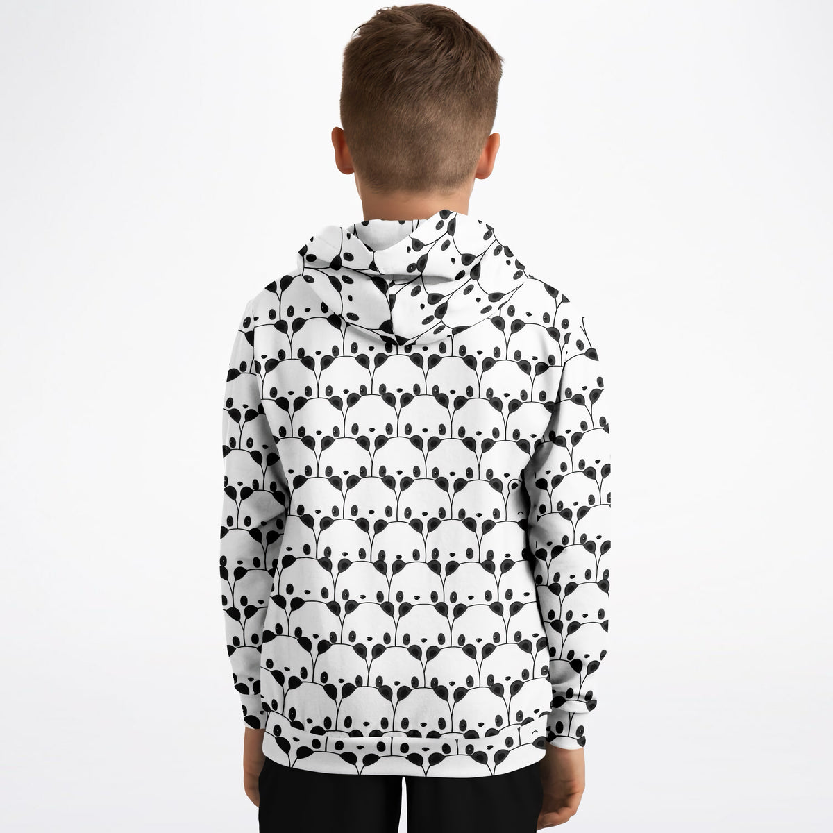 Kids Panda Face Hoodie – Ultra Comfy & Stretchy, Cozy Fleece or Lightweight Sports Fabric, Double-Layer Hood & Kangaroo Pocket