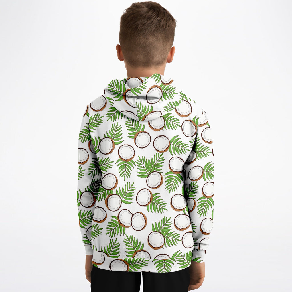 Kids Coconut Hoodie – Ultra Comfy & Stretchy, Cozy Fleece or Lightweight Sports Fabric, Double-Layer Hood & Kangaroo Pocket