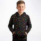 Kids Halloween Bat Hoodie – Cozy Cotton Fleece or Lightweight Sports Fabric