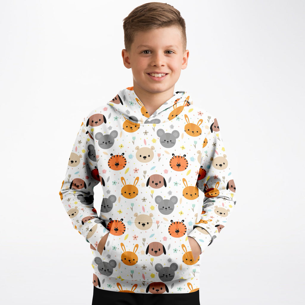 Kids Animal Themed Hoodie – Ultra Comfy & Stretchy, Cozy Fleece or Lightweight Sports Fabric, Double-Layer Hood & Kangaroo Pocket