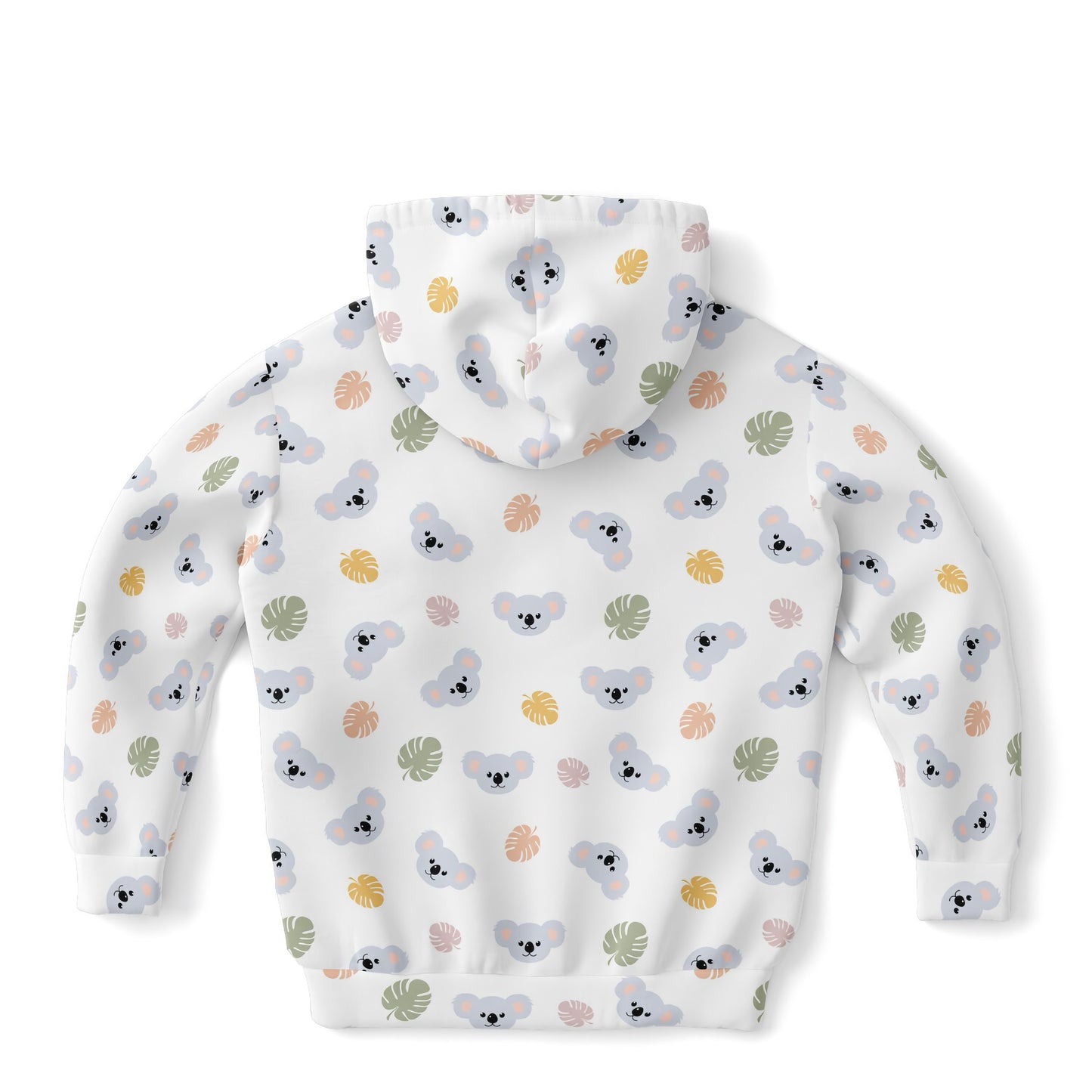 Kids Koala Bear Hoodie – Cozy Cotton Fleece or Lightweight Sports Fabric