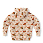 Kids Pumpkin Pie Thanksgiving Hoodie – Cozy Cotton Fleece or Lightweight Sports Fabric