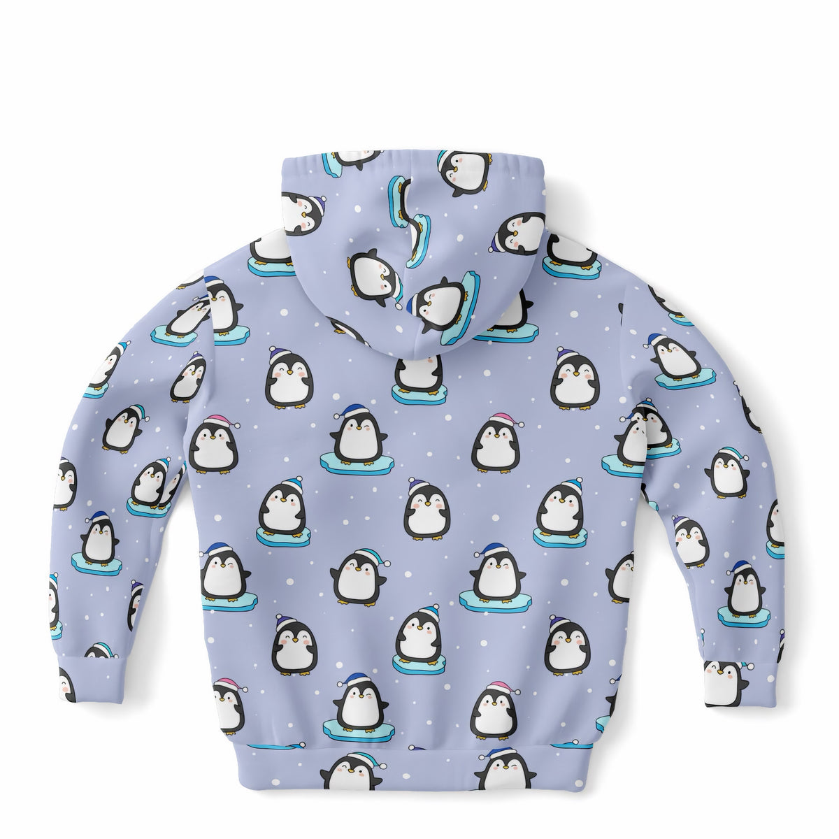 Kids Winter Penguin Hoodie – Ultra Comfy & Stretchy, Cozy Fleece or Lightweight Sports Fabric, Double-Layer Hood & Kangaroo Pocket