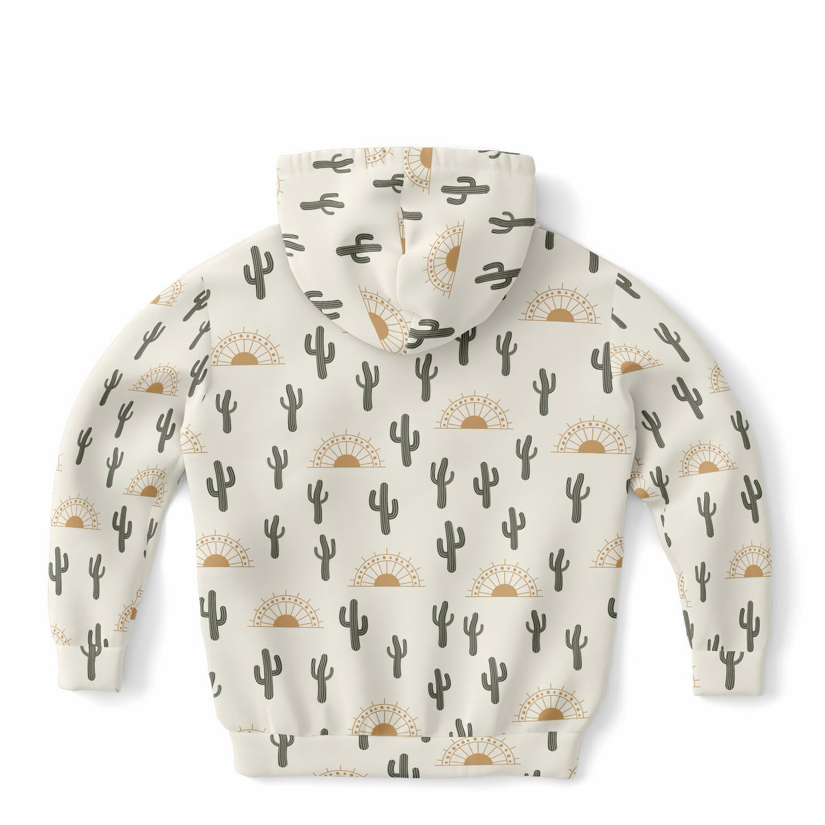 Kids Desert Cactus Hoodie – Ultra Comfy & Stretchy, Cozy Fleece or Lightweight Sports Fabric, Double-Layer Hood & Kangaroo Pocket