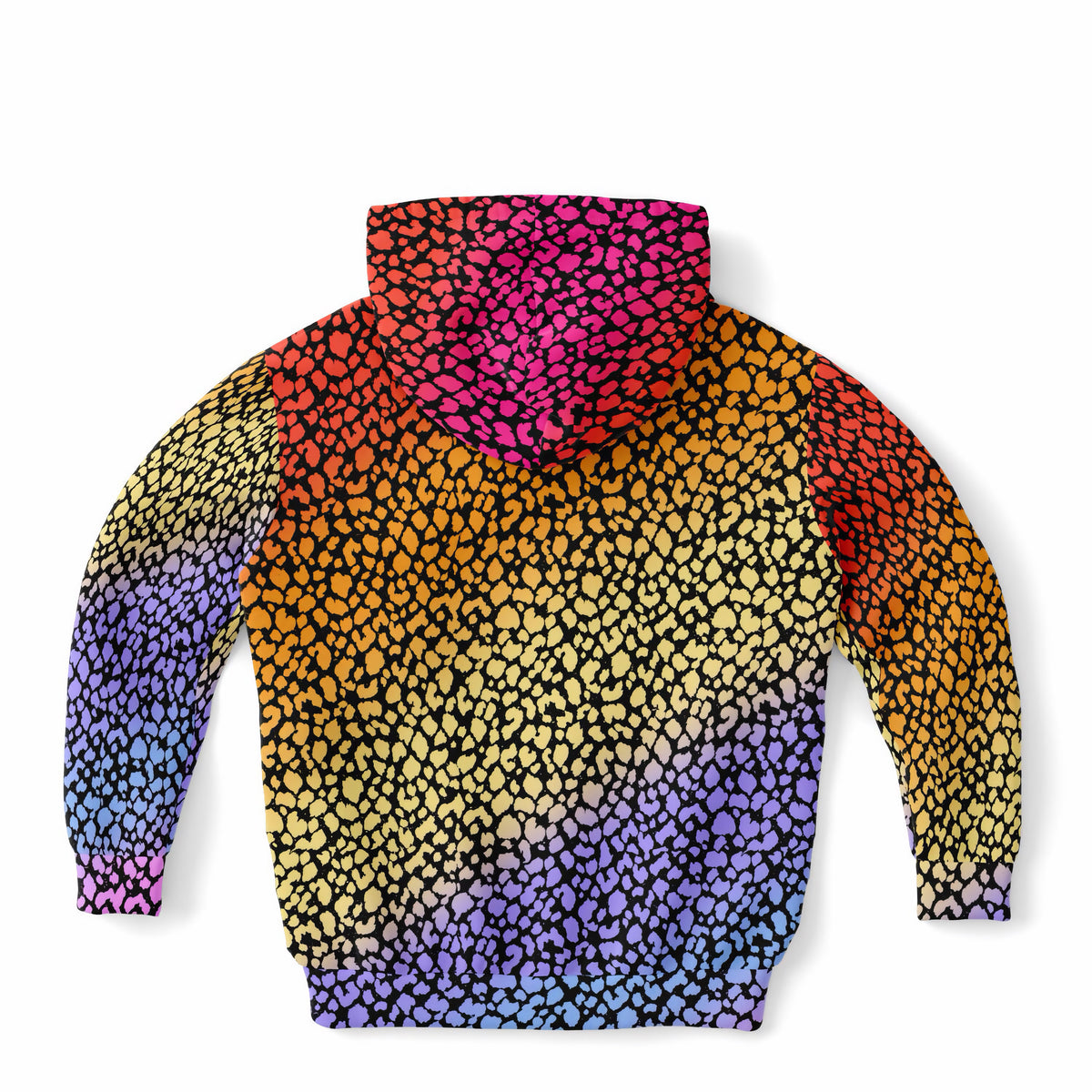 Kids Colorful Leopard Print Hoodie – Ultra Comfy & Stretchy, Cozy Fleece or Lightweight Sports Fabric, Double-Layer Hood & Kangaroo Pocket