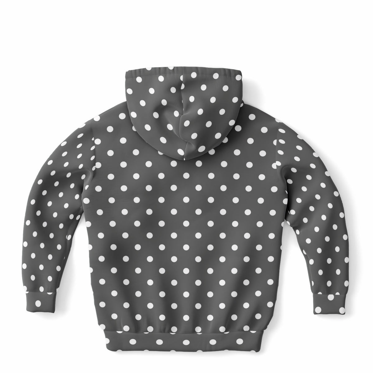 Kids Gray Polka Dot Hoodie – Ultra Comfy & Stretchy, Cozy Fleece or Lightweight Sports Fabric, Double-Layer Hood & Kangaroo Pocket