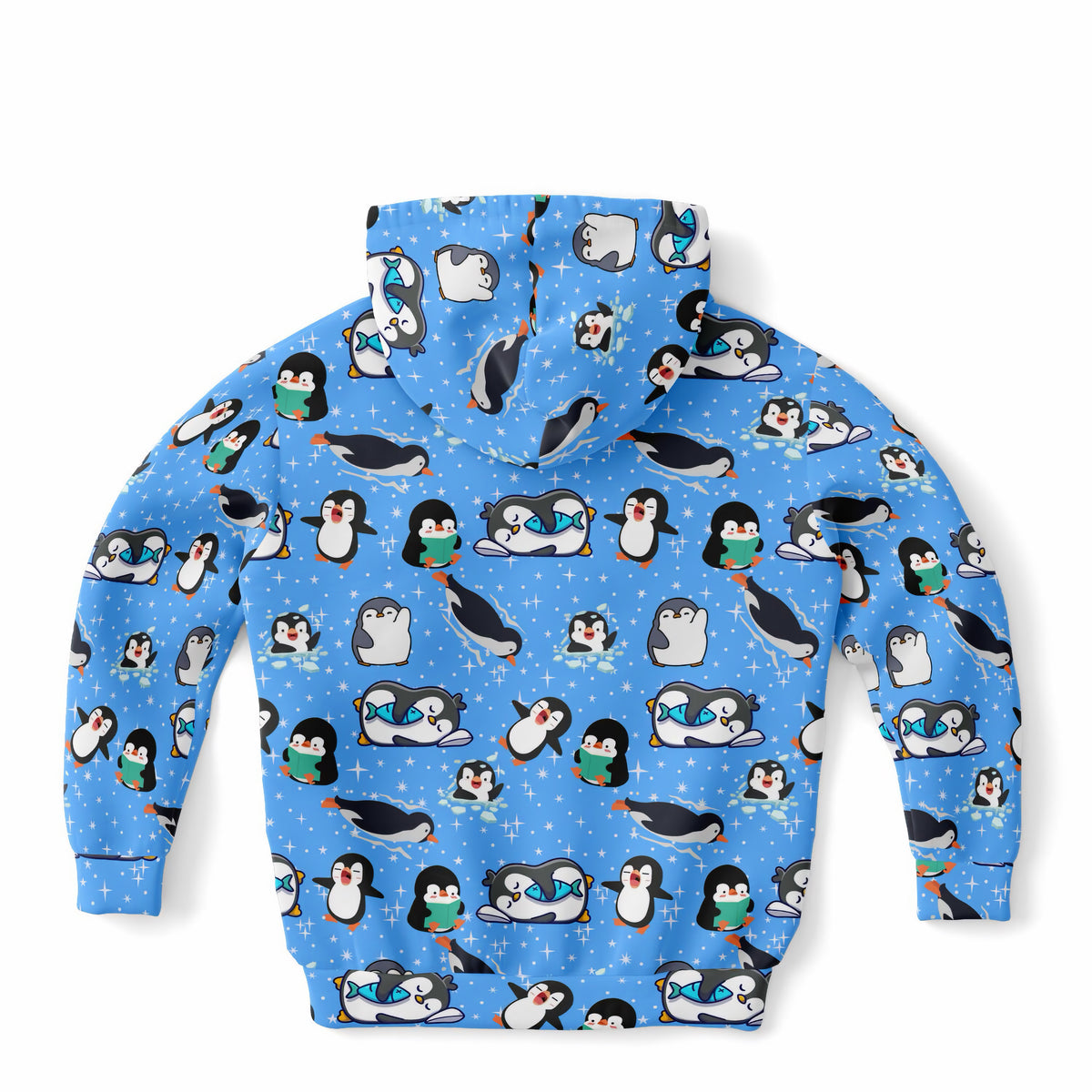 Kids Cute Penguin Hoodie – Ultra Comfy & Stretchy, Cozy Fleece or Lightweight Sports Fabric, Double-Layer Hood & Kangaroo Pocket