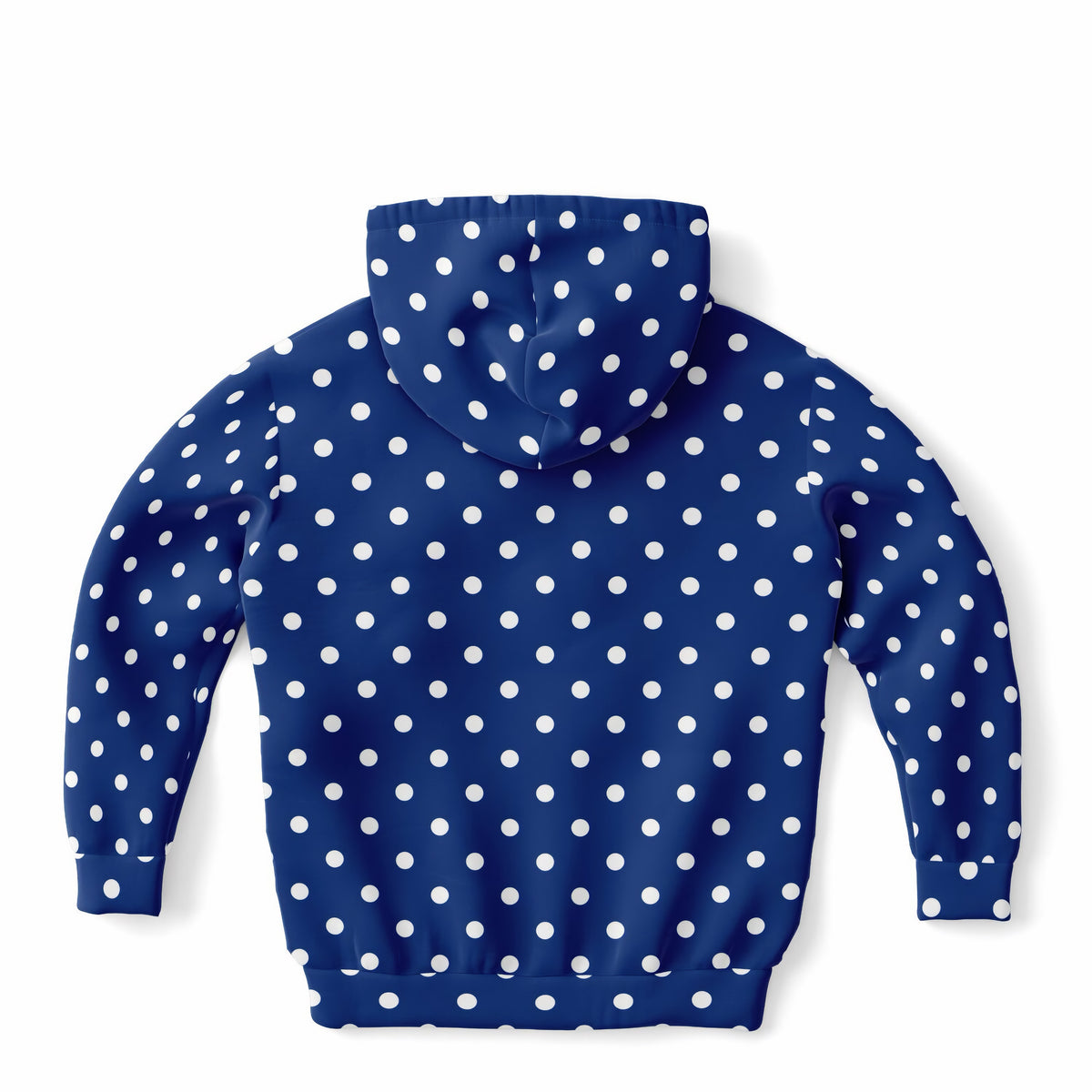 Kids Royal Blue Polka Dot Hoodie – Ultra Comfy & Stretchy, Cozy Fleece or Lightweight Sports Fabric, Double-Layer Hood & Kangaroo Pocket