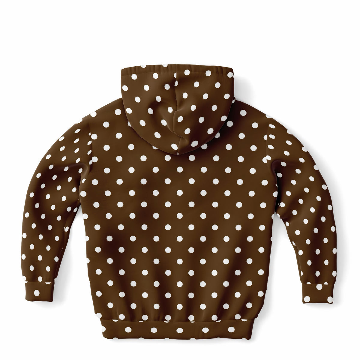 Kids Brown Polka Dot Hoodie – Ultra Comfy & Stretchy, Cozy Fleece or Lightweight Sports Fabric, Double-Layer Hood & Kangaroo Pocket