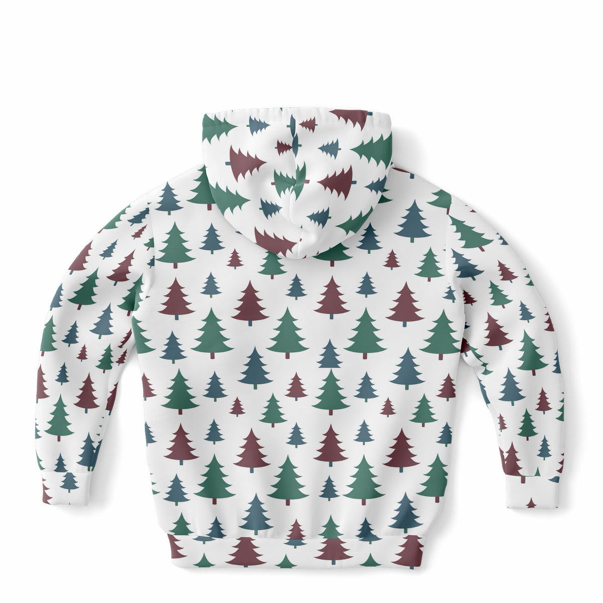 Kids Christmas Tree Hoodie – Ultra Comfy & Stretchy, Cozy Fleece or Lightweight Sports Fabric, Double-Layer Hood & Kangaroo Pocket