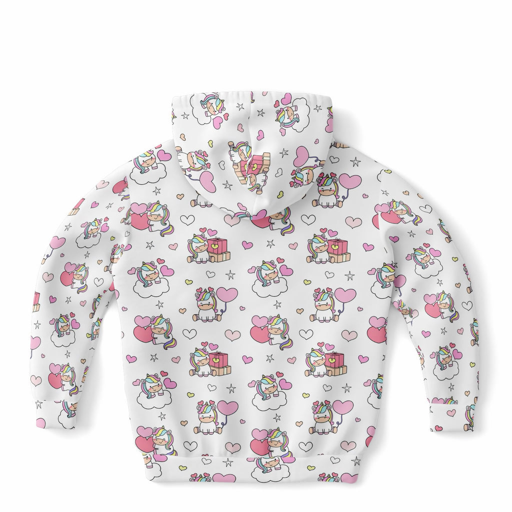 Girls Unicorn Birthday Hoodie – Ultra Comfy & Stretchy, Cozy Fleece or Lightweight Sports Fabric, Double-Layer Hood & Kangaroo Pocket