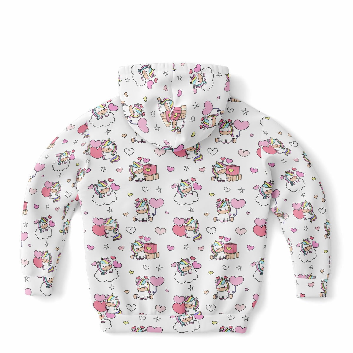 Girls Unicorn Birthday Hoodie – Ultra Comfy & Stretchy, Cozy Fleece or Lightweight Sports Fabric, Double-Layer Hood & Kangaroo Pocket
