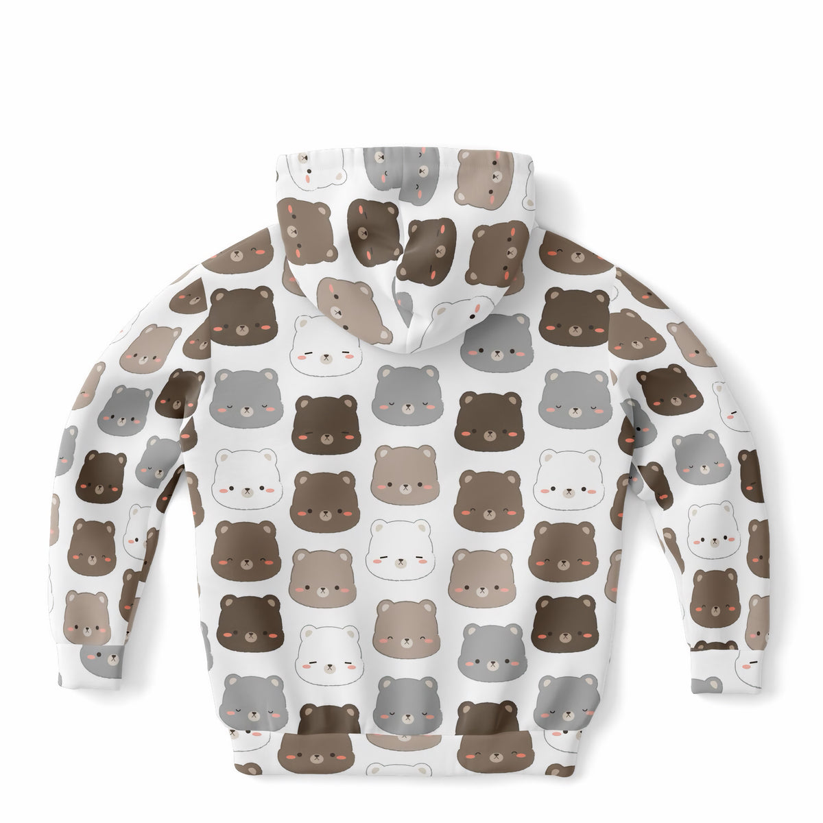 Kids Cute Bear Hoodie – Ultra Comfy & Stretchy, Cozy Fleece or Lightweight Sports Fabric, Double-Layer Hood & Kangaroo Pocket