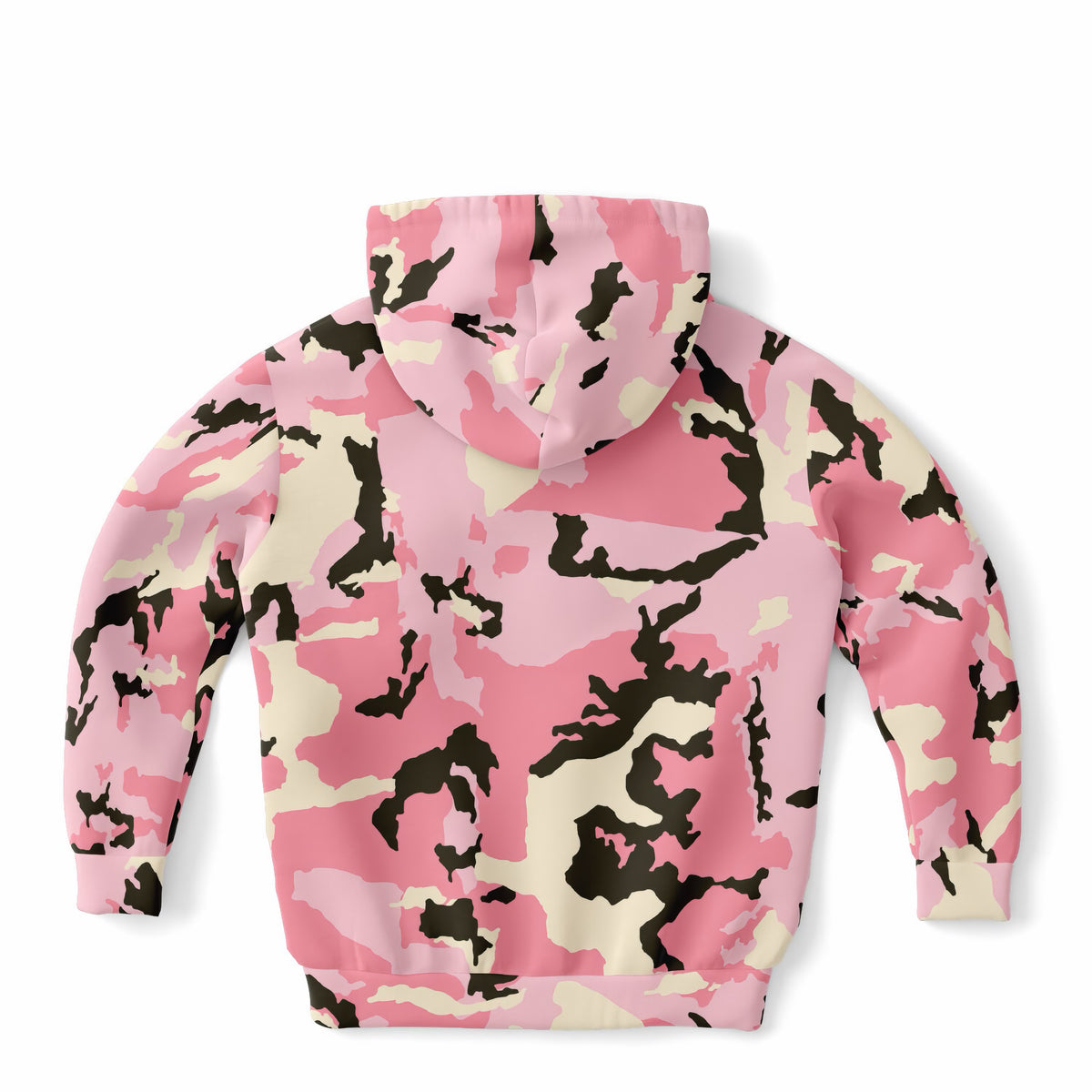 Kids Bold Pink Camouflage Hoodie – Ultra Comfy & Stretchy, Cozy Fleece or Lightweight Sports Fabric, Double-Layer Hood & Kangaroo Pocket