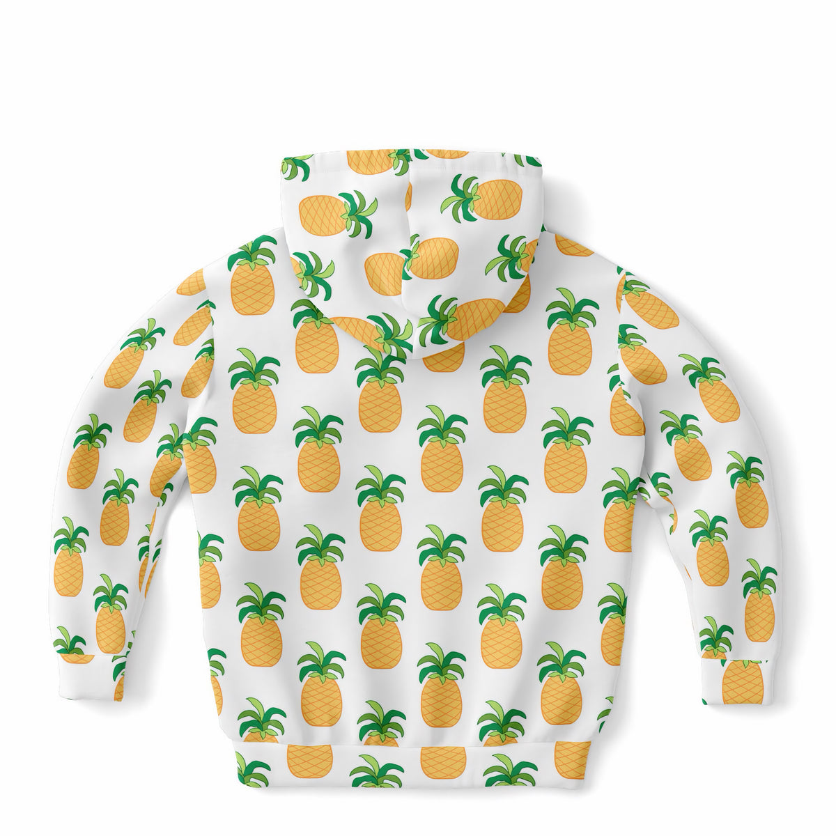 Kids Pineapple Hoodie – Ultra Comfy & Stretchy, Cozy Fleece or Lightweight Sports Fabric, Double-Layer Hood & Kangaroo Pocket