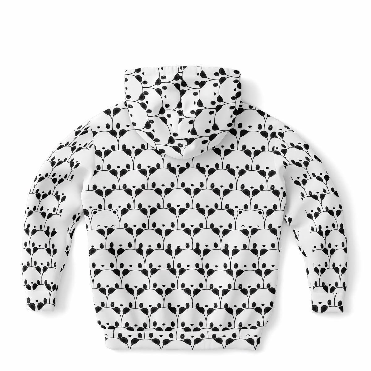 Kids Panda Face Hoodie – Ultra Comfy & Stretchy, Cozy Fleece or Lightweight Sports Fabric, Double-Layer Hood & Kangaroo Pocket