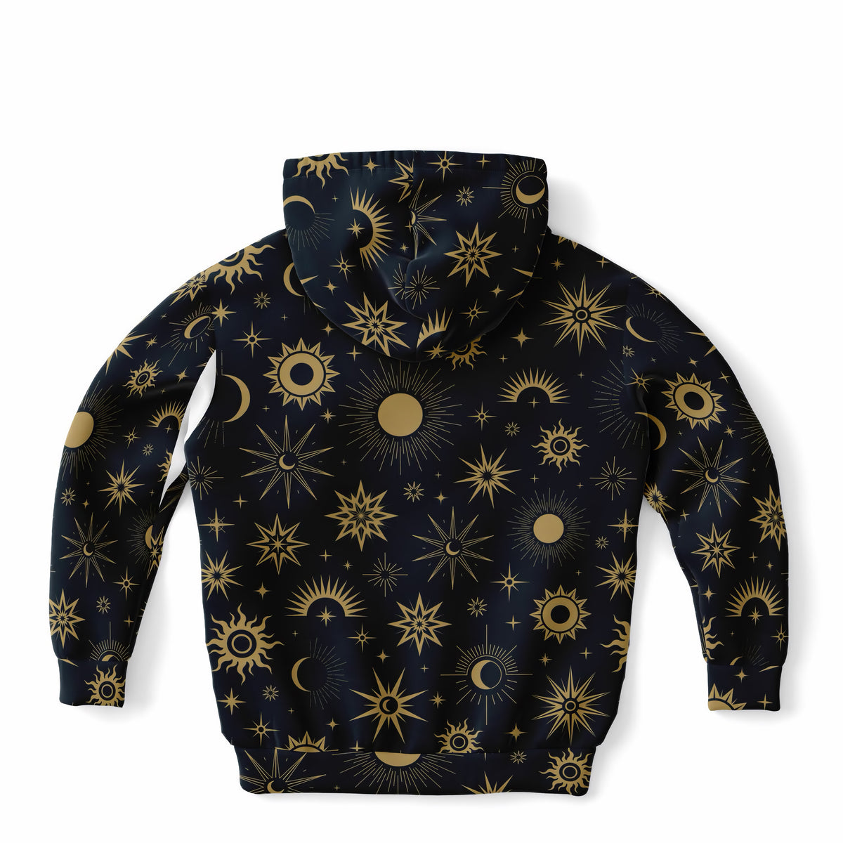 Kids Celestial Sun & Moon Hoodie – Ultra Comfy & Stretchy, Cozy Fleece or Lightweight Sports Fabric, Double-Layer Hood & Kangaroo Pocket