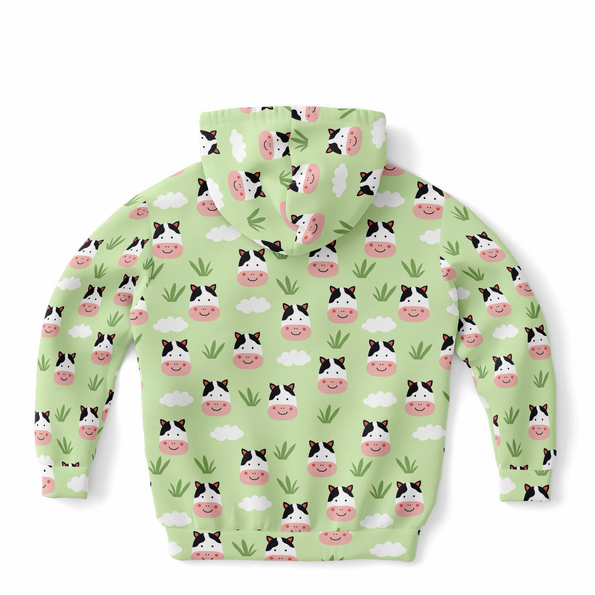 Kids Cow Hoodie – Ultra Comfy & Stretchy, Cozy Fleece or Lightweight Sports Fabric, Double-Layer Hood & Kangaroo Pocket