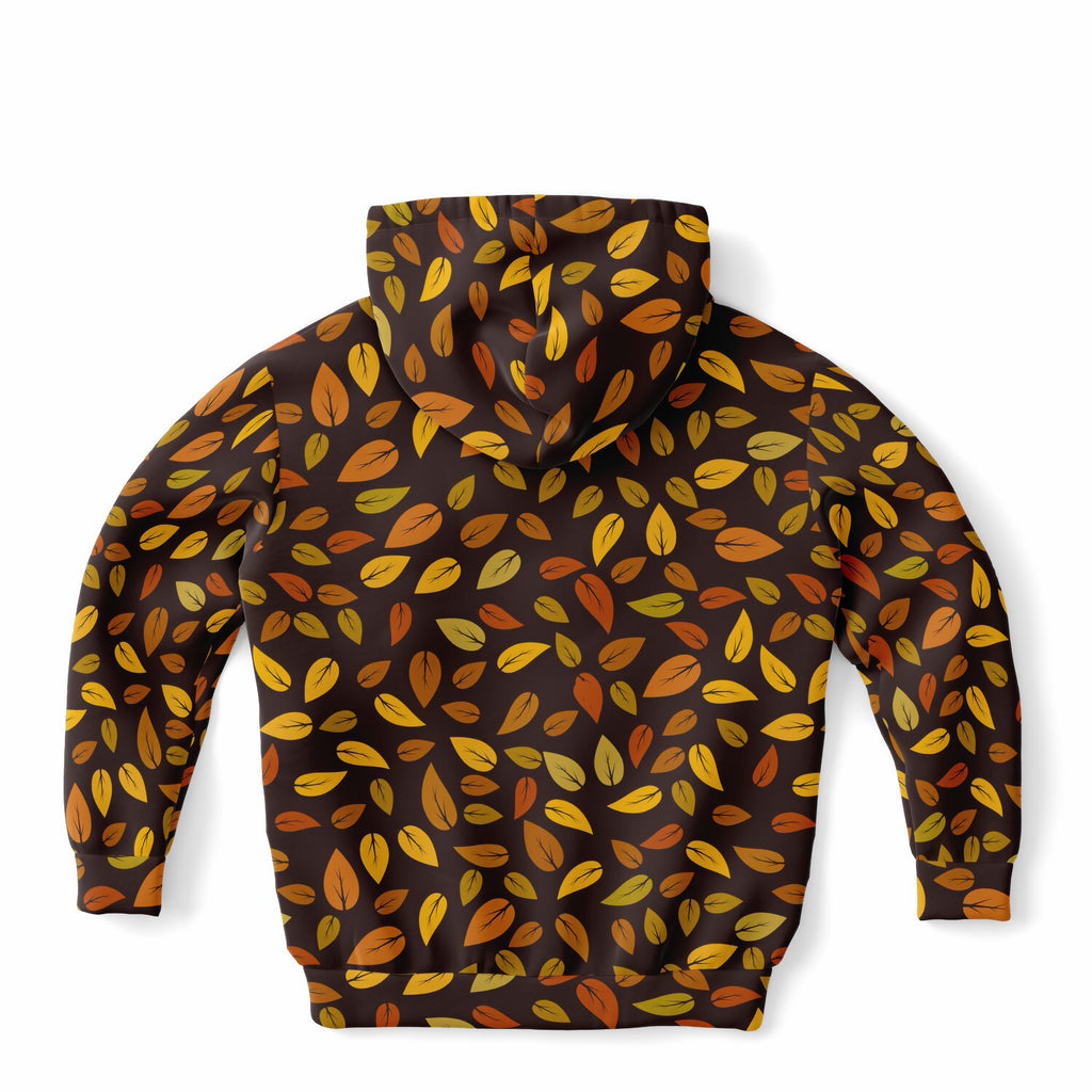 Kids Fall Autumn Leaves Hoodie – Ultra Comfy & Stretchy, Cozy Fleece or Lightweight Sports Fabric, Double-Layer Hood & Kangaroo Pocket
