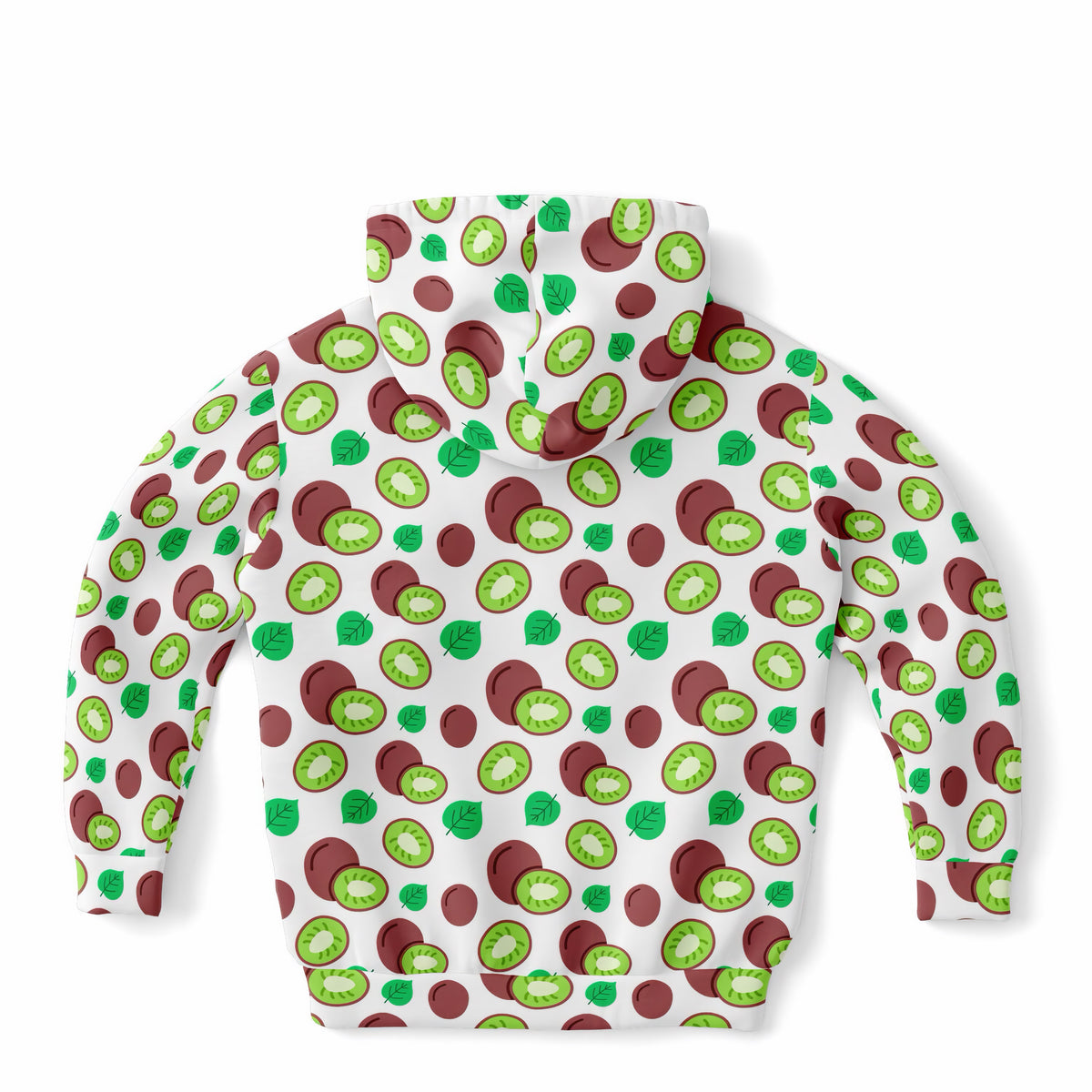 Kids Kiwi Fruit Hoodie – Ultra Comfy & Stretchy, Cozy Fleece or Lightweight Sports Fabric, Double-Layer Hood & Kangaroo Pocket