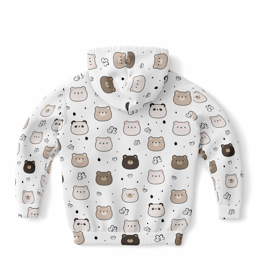 Kids Cute Bear & Panda Hoodie – Ultra Comfy & Stretchy, Cozy Fleece or Lightweight Sports Fabric, Double-Layer Hood & Kangaroo Pocket