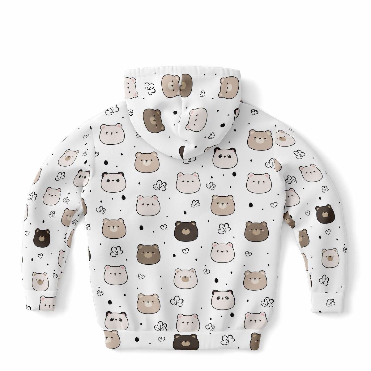 Kids Cute Bear & Panda Hoodie – Ultra Comfy & Stretchy, Cozy Fleece or Lightweight Sports Fabric, Double-Layer Hood & Kangaroo Pocket