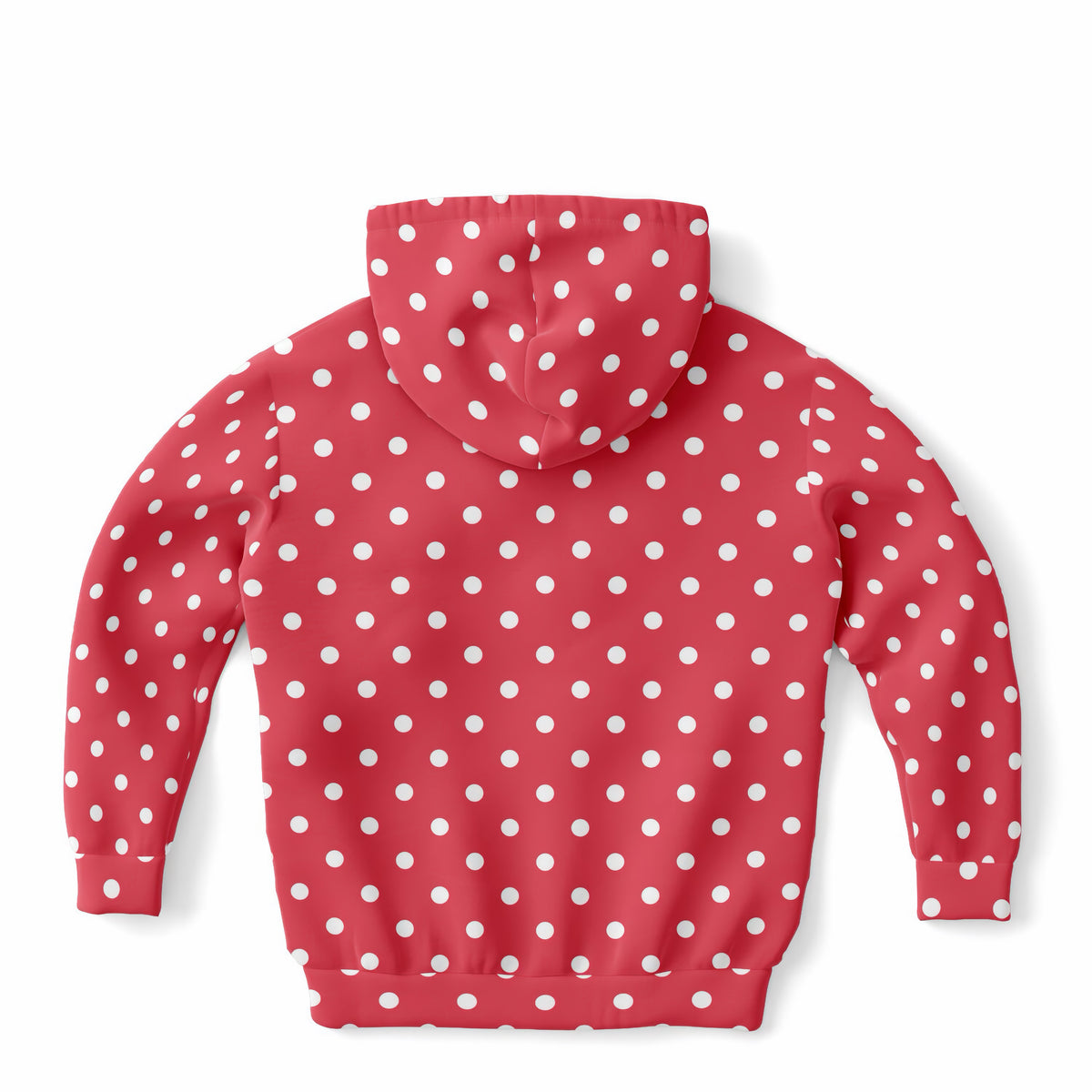 Girls Bright Pink Polka Dot Hoodie – Ultra Comfy & Stretchy, Cozy Fleece or Lightweight Sports Fabric, Double-Layer Hood & Kangaroo Pocket
