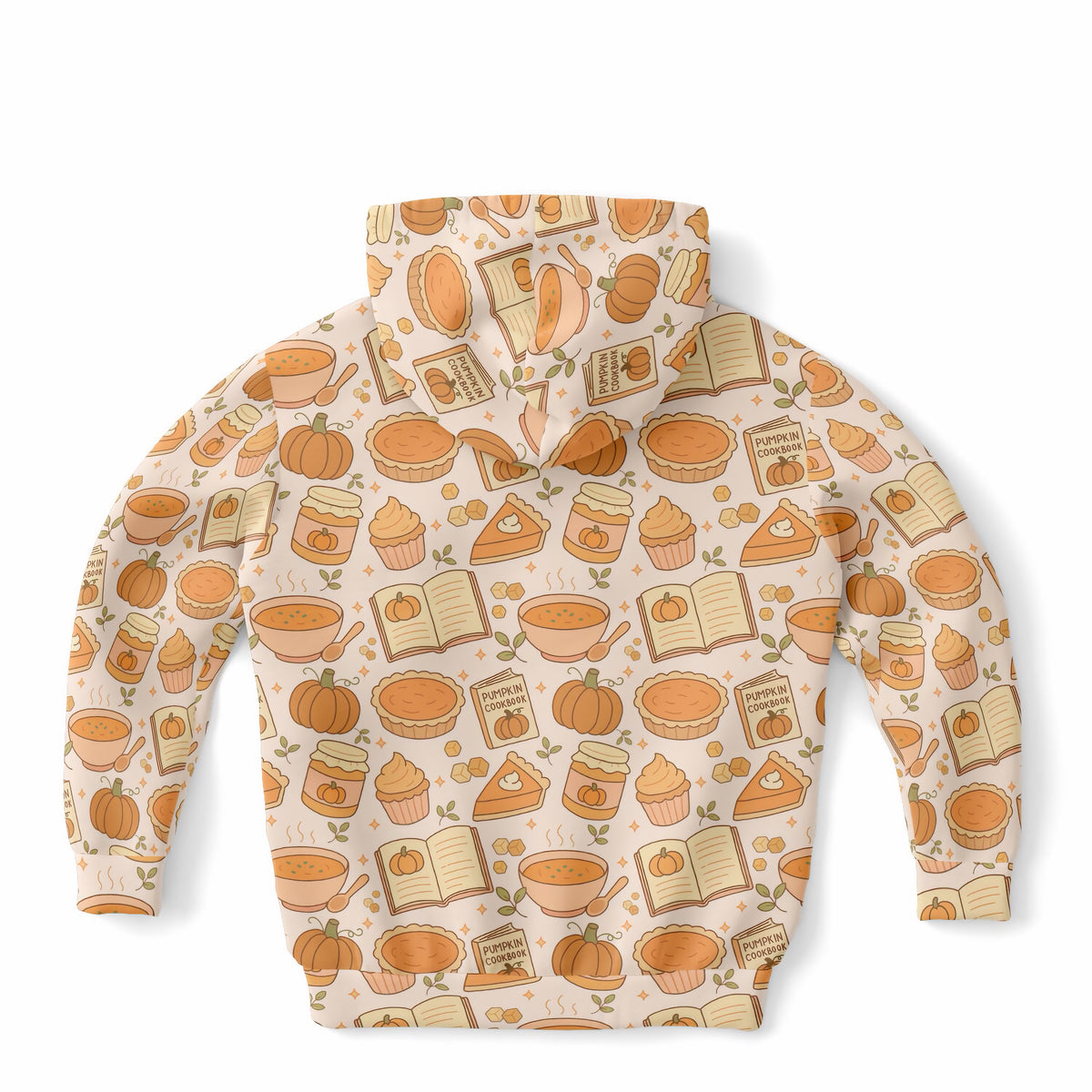Kids Pumpkin Pie Themed Hoodie – Ultra Comfy & Stretchy, Cozy Fleece or Lightweight Sports Fabric, Double-Layer Hood & Kangaroo Pocket