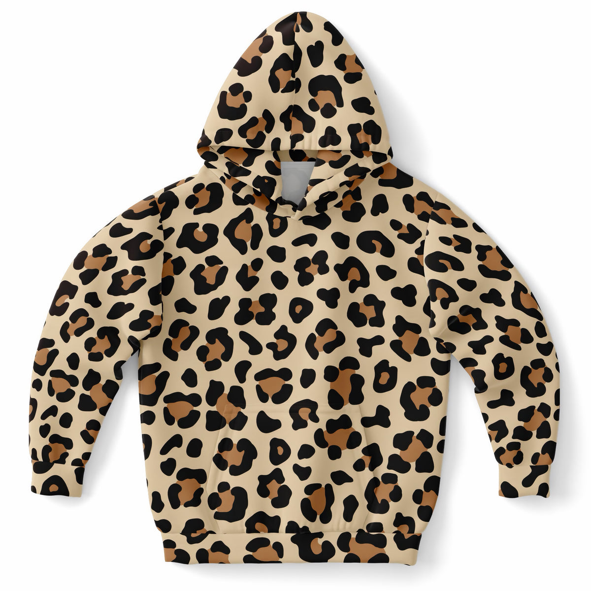 Kids Leopard Print Hoodie – Ultra Comfy & Stretchy, Cozy Fleece or Lightweight Sports Fabric, Double-Layer Hood & Kangaroo Pocket