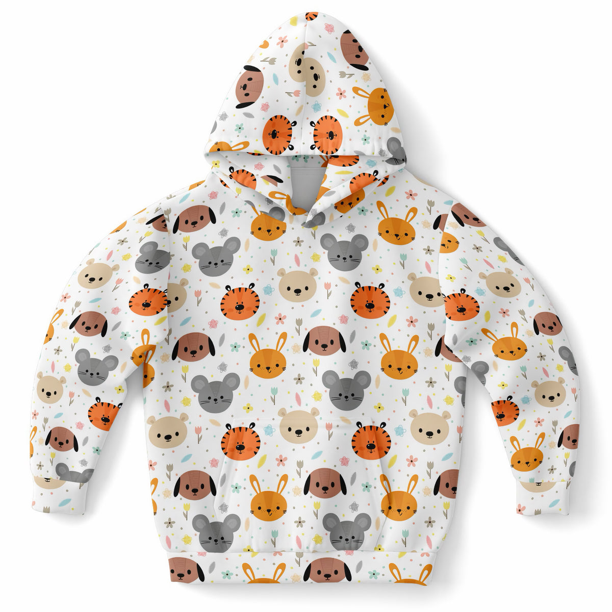 Kids Animal Themed Hoodie – Ultra Comfy & Stretchy, Cozy Fleece or Lightweight Sports Fabric, Double-Layer Hood & Kangaroo Pocket