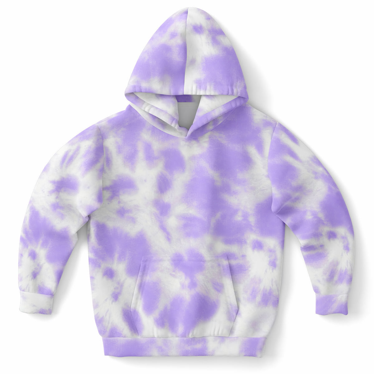 Girls Purple Tie Dye Hoodie – Ultra Comfy & Stretchy, Cozy Fleece or Lightweight Sports Fabric, Double-Layer Hood & Kangaroo Pocket
