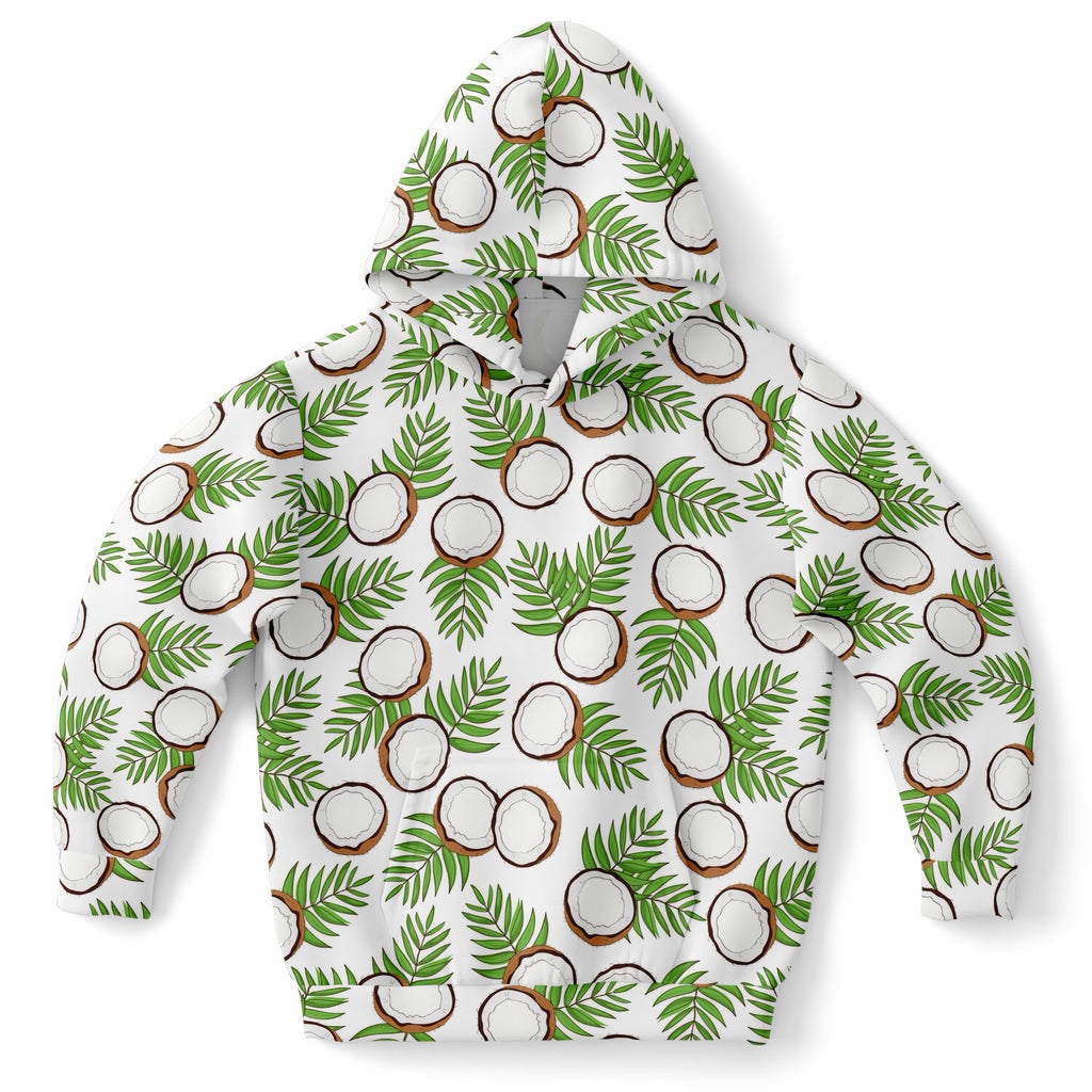 Kids Coconut Hoodie – Ultra Comfy & Stretchy, Cozy Fleece or Lightweight Sports Fabric, Double-Layer Hood & Kangaroo Pocket