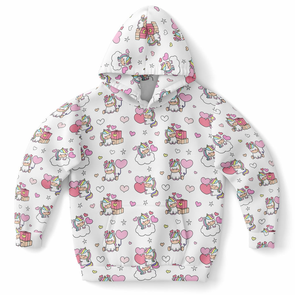Girls Unicorn Birthday Hoodie – Ultra Comfy & Stretchy, Cozy Fleece or Lightweight Sports Fabric, Double-Layer Hood & Kangaroo Pocket