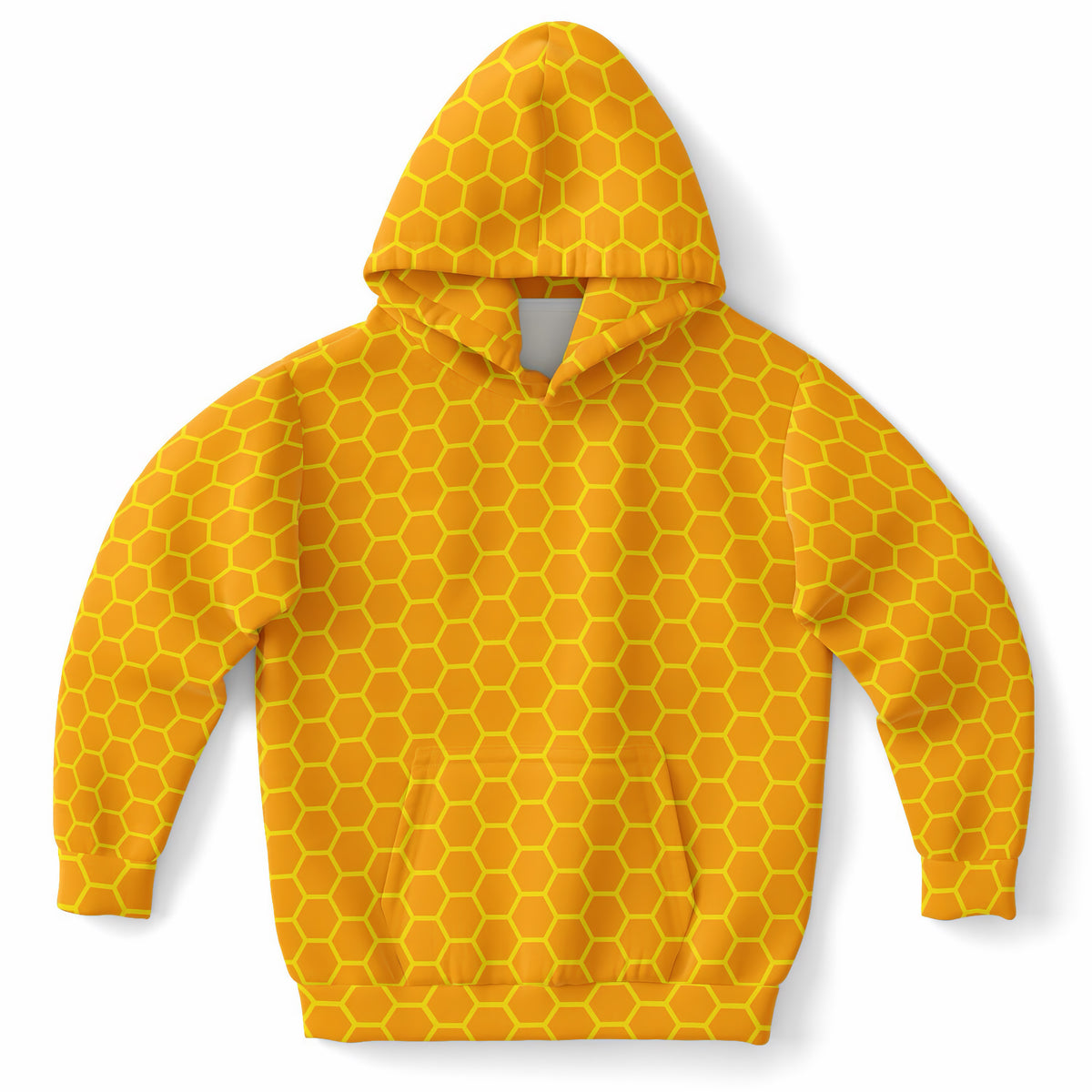 Kids Honeycomb Hoodie – Ultra Comfy & Stretchy, Cozy Fleece or Lightweight Sports Fabric, Double-Layer Hood & Kangaroo Pocket